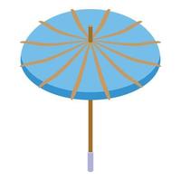 Geisha umbrella icon isometric vector. Female art vector