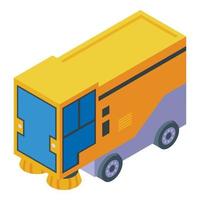 Street sweeper icon isometric vector. Road cleaner vector