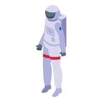 Astronaut colony icon isometric vector. Space colonization vector