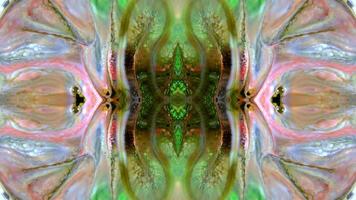 Abstract Colorful Paint Spread Mirror Reflection Fantasy video
