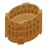 Amphitheater building icon isometric vector. City travel vector
