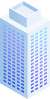 Buildings isometric illustrations png