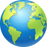 Weltkugel Erde Karte png