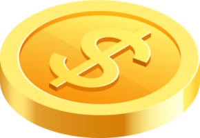 goud munt geld symbool icoon png
