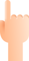 símbolo de clic de dedo png