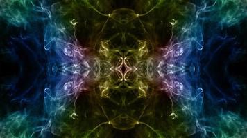 Abstract Smoke Spread Mirror Symmetric Effect video