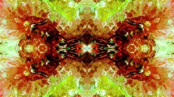 Abstract Colorful Paint Spread Mirror Reflection Fantasy video