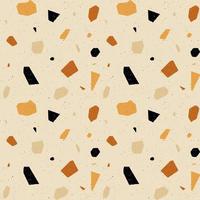 Terrazzo marble seamless pattern. Texture in Venetian style, composed of natural stone, granite, quartz, marble, concrete and limestone. vector