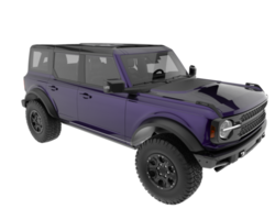 Realistic SUV isolated on transparent background. 3d rendering - illustration png