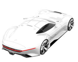 Sport car isolated on transparent background. 3d rendering - illustration png