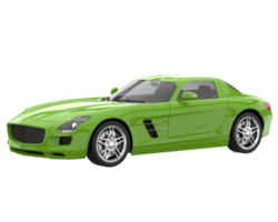 carro esporte isolado em fundo transparente. renderização 3D - ilustração png