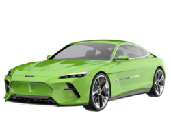 voiture de sport isolée sur fond transparent. rendu 3d - illustration png