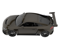 voiture de sport isolée sur fond transparent. rendu 3d - illustration png