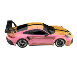 voiture de sport isolée sur fond transparent. rendu 3d - illustration png