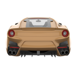 Sport car isolated on transparent background. 3d rendering - illustration png