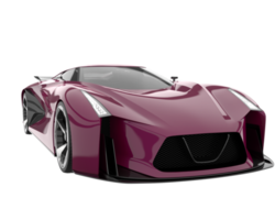 voiture de sport isolée sur fond transparent. rendu 3d - illustration png