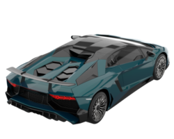 voiture de sport isolée sur fond transparent. rendu 3d - illustration png