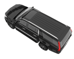 Realistic SUV isolated on transparent background. 3d rendering - illustration png