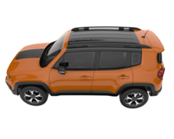 suv realista aislado sobre fondo transparente. Representación 3d - ilustración png