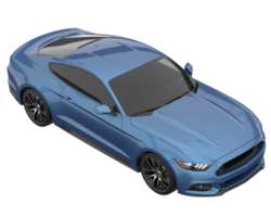 Sport car isolated on transparent background. 3d rendering - illustration png