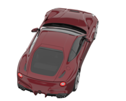 voiture de sport isolée sur fond transparent. rendu 3d - illustration png