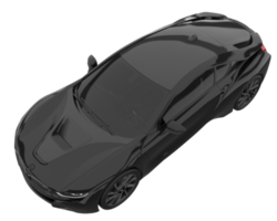 voiture de sport isolée sur fond transparent. rendu 3d - illustration png