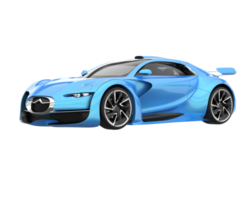 voiture de sport isolée sur fond transparent. rendu 3d - illustration png