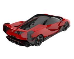 voiture de sport isolée sur fond transparent. rendu 3d - illustration png