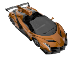 voiture de sport isolée sur fond transparent. rendu 3d - illustration png