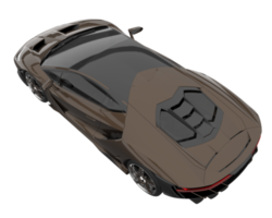 Sport car isolated on transparent background. 3d rendering - illustration png