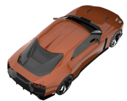 Sport car isolated on transparent background. 3d rendering - illustration png