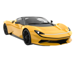 Sport car isolated on transparent background. 3d rendering - illustration png