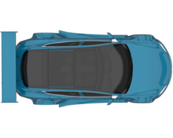 Sport car isolated on transparent background. 3d rendering - illustration png