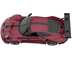 coche deportivo aislado sobre fondo transparente. Representación 3d - ilustración png