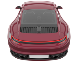 voiture de sport isolée sur fond transparent. rendu 3d - illustration png