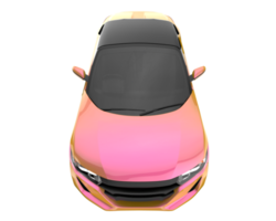 carro esporte isolado em fundo transparente. renderização 3D - ilustração png