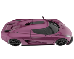 Sport car isolated on transparent background. 3d rendering - illustration png