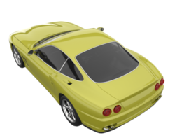 Sport car isolated on transparent background. 3d rendering - illustration png