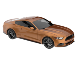 voiture de sport isolée sur fond transparent. rendu 3d - illustration png