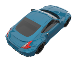 voiture de sport isolée sur fond transparent. rendu 3d - illustration png