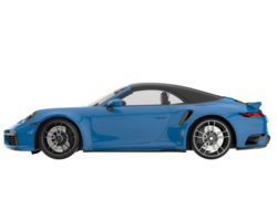 Sport car isolated on transparent background. 3d rendering - illustration png