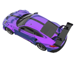 carro esporte isolado em fundo transparente. renderização 3D - ilustração png