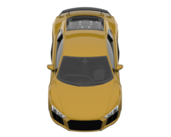 voiture de sport isolée sur fond transparent. rendu 3d - illustration png