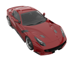 voiture de sport isolée sur fond transparent. rendu 3d - illustration png