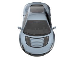 Sport car isolated on transparent background. 3d rendering - illustration png