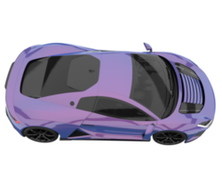 voiture de sport isolée sur fond transparent. rendu 3d - illustration png