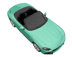 voiture de sport isolée sur fond transparent. rendu 3d - illustration png