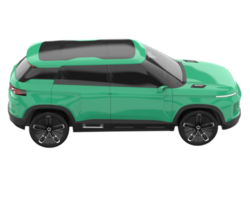 Realistic SUV isolated on transparent background. 3d rendering - illustration png