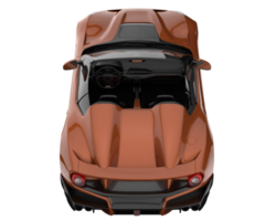 voiture de sport isolée sur fond transparent. rendu 3d - illustration png