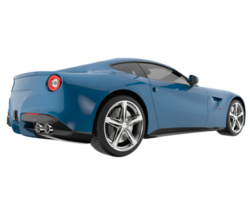 Sport car isolated on transparent background. 3d rendering - illustration png